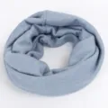 Gemütlicher hellblauer Strick-Loop-Schal für Damen und Herren, warmer Winterschal. - Himmelblau