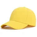 Casquette de baseball unie jaune pour hommes et femmes, chapeau de soleil décontracté. - Réglable / Light jaune