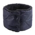 Dunkelblaue gesteppte Winter-Halswärme mit Druckknöpfen und kuscheligem Fleece für draußen. - Unter 60cm / Marineblau