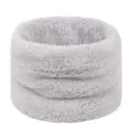 Tour de cou en peluche chaud hiver gris polaire doux confortable unisexe protection - Moins de 60cm / Gris clair
