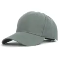 Casquette de baseball de couleur unie en gris, chapeau de soleil unisexe, mode printemps. - Réglable / Gris