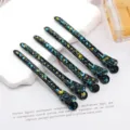 Pinces a cheveux bec de canard colorees de 9.5cm, pinces de coiffure en metal pour maquillage. - N° 2
