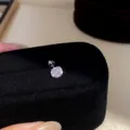 Minimalist pink zircon screw back stud earring, shining round cz piercing jewelry for daily wear - Pair / Silver-Light Blue-7mm