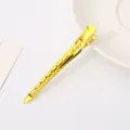 Gold metal sectioning hair clips duckbill hair pins professional salon styling accessories - Electroplated Gold