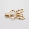 Gouden metallen holle eendensnavel haarspeld minimalisten haarclip DIY accessoires - Konijnenstijl