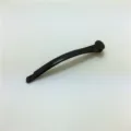 Fermaglio per capelli piatto in metallo nero da 6cm accessorio dettaglio prodotto - Stile Con Cuscinetto Rotondo