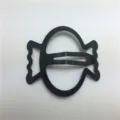 Pince à cheveux snap en forme de bonbon noire barrette en métal accessoires cheveux enfants - Bonbon