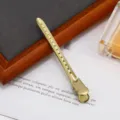 Vintage gouden metalen haareendenbekclip voor sectie styling salon kapper gereedschap - Goudgeel