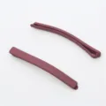 6cm Korean Minimalist Matte Hair Clip Solid Color Side Bangs Hairpin Elegant Hair Accessories - Deep purple