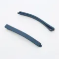 Pinces à cheveux mates minimalistes en bleu foncé, parfaites pour le coiffage quotidien. 2pcs. - Bleu foncé