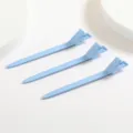 Hellblaue Aluminium Haarklammern, 9cm lange Entenschnabelklappen für Make-up und Styling. - Seeblau