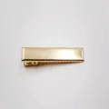 Gouden metalen haarspeld, klassiek eendebek ontwerp voor eenvoudige haaraccessoires en styling. - 4,5 cm verdikte vierkante clip