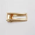 Gouden metalen holle eendebek haarspeld minimalistische pony klip DIY accessoire dames - 6 cm extra breed hol