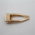 Gouden metalen holle waterdruppel eendebek haarspeld eenvoudig haaraccessoire DIY - 6,5 cm platte eendenbekclip