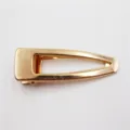 Gouden metalen druppelvormige holle haarspeld, eenvoudige eendebek clip voor dagelijks. - 7,5 cm platte eendenbekclip