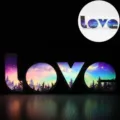 Luz nocturna decorativa LED con letras de amor y diseño de galaxia para decoración de dormitorio. - Cielo Estrellado del Bosque