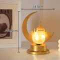 LED Mond Moschee Eisen Dekorative Lampe Batteriebetrieben Tisch Feiertag Nacht Licht 14.5cm - Palast