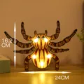 Luz nocturna LED de araña de Halloween decoración de habitación a pilas lámpara fiesta - Arañas amarillas