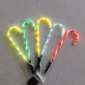 Luces solares de Navidad de bastón de caramelo LED para exterior jardín césped - Multicolor / Energía solar