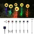 Halloween solar alimentado LED globo ocular estacas de suelo decoracion de jardin - Luces solares multicolores