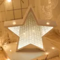 Luz nocturna LED espejo infinito estrella, lámpara decorativa creativa para decoración. - Estrella de cinco puntas