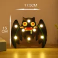 Luz nocturna LED de murcielago de Halloween, lampara decorativa espeluznante variante. - Murciélago de colores