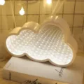 Wolke LED Tunnel Licht Schlafzimmer Nachtlicht Spiegel dekorative Lampe Aesthetik Zimmer. - Weiße Wolken