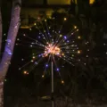 Luz solar de fuegos artificiales para jardin impermeable diente de leon estaca para cesped - Multicolor / (Pack de 1) 60 LED - 8 modos de parpadeo