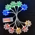 LED ster kasteel lichtketting werkt op batterijen feestelijke decoratieve verlichting - Paleis - Gekleurd