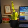 Luz nocturna de cactus LED USB planta de maceta de escritorio lámpara decorativa para hogar - Cactus columnar