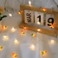 Guirlande de luces LED de alambre de cobre conejo zanahoria bonitas para decoracion fiesta - Conejo blanco y zanahoria / 1 m 10 LED con 2 pilas luz fija