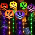 Solar Halloween Calabaza LED Estaca De Suelo Luces Exterior Jardín Patio Decoración Fiesta - Calabaza caja de pilas impermeable