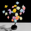 LED Rosen Baum Lampe Touch Steuerung mehrfarbige Nachtlicht Tisch Deko Geschenk Neu - Schwarzer Baum mit bunten Rosen