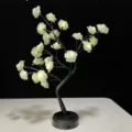 LED Rosen Blumen Baum Licht Tisch Nachtlicht dekorative künstliche Blumenlampe für Zuhause - Schwarzer Baum - Grüne Rosen