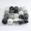 Guirnalda de luces LED de bolas de algodon decorativas para dormitorio fiesta decoracion - 6m 40 LED con Pilas / Espacio Gris