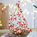 Guirnalda de luces LED de Papá Noel de Navidad alambre de cobre decorativo para fiesta decoración - Papá Noel / 2M 20LEDs