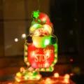 Christmas LED suction cup hanging light Santa Claus window decoration festive lamp. - Santa Claus / 3xAAA Battery Powered