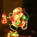 Christmas LED Santa Claus hanging light window decoration string light for holiday party. - Santa Claus / 3xAAA Battery Powered