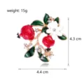 Exquisite pomegranate flower brooch alloy rhinestone fashion coat accessory clothing pins gift - Style C769-A
