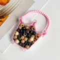Mini pinces à griffes en boîte forme couronne pour enfants, parfaites pour coiffures. - Boîte Sac à Main Couronne / Ensemble De 70 Pièces / Cercle Café Noir