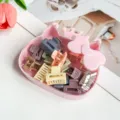 Mini pinces à cheveux mignonnes dans une boîte nœud rose, parfaites pour les coiffures de filles. - Boîte Chat Épingles Géométriques Morandi / 15 Pièces (2.5cm)
