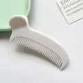 Minimalist solid color hair comb clip portable styling tool for bangs and broken hair - 7.5cm Round Top Hair Comb Clip - Off-White