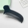 Black hair comb clip for styling bangs and daily hair care portable design 1pc - 7.5cm Round Top Hair Comb Clip - Black