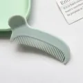 Simple Solid Color Comb Hair Clip Lazy Broken Hair Styling Bangs Clip Portable Tool - 7.5cm Round Top Hair Comb Clip - Fruit Green