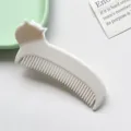 Pettine per capelli portatile bianco con orecchie di gatto per lo styling quotidiano della frangia. - Pettine clip per capelli a testa di gatto 7,5 cm - Bianco sporco
