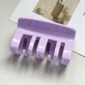 Minimalist light purple hair claw clip, square design for elegant daily updos and styling. - Light Purple