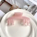 Rosa Gelee Haarklammer für Damen elegante Hochsteckfrisur Haifischclip Haarschmuck. - Hellrosa