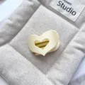 Matte hollow heart hair claw clip, small cute aesthetic hair accessory for women daily styling. - 5cm PS Heart Grab Clip (20260515e) / Heart-Matte Cream White