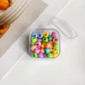 Mini pinces à cheveux colorées en coffret transparent, détails de coiffure pour filles. - 1cm Boîte De 70 Pièces / Cercle Couleur Printemps