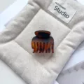 Schildpatt PC 7-Zahn Haarklammer Stilvolles Halbhohes Pferdeschwanz Haaraccessoire Damen - 4cm Sieben-Zähne / Matt Kaffee Leopard